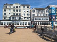 Nordsee 2017 Joerg (53)  Unser Hotel, Ansicht vom Strand